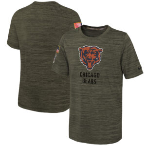 Chicago Bears Nike Youth 2022 Salute To Service Velocity T-Shirt