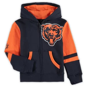 Chicago Bears Preschool Stadium Full-Zip Hoodie – Navy