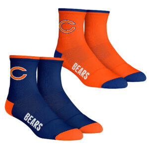 Chicago Bears Rock Em Socks Youth Core Team 2-Pack Quarter Length Sock Set
