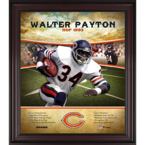 Chicago Bears Walter Payton Framed 15″ x 17″ Hall of Fame Career Profile