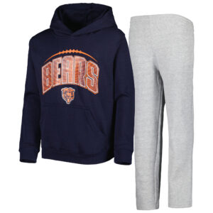 Chicago Bears Youth Double Up Pullover Hoodie & Pants Set
