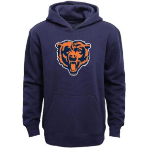 Chicago Bears Youth Primary Logo Team Color Fleece Pullover Hoodie