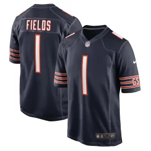 Justin Fields Chicago Bears Nike Player Game Jersey – Navy