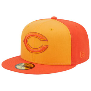 Men’s Chicago Bears New Era Orange Tri-Tone 59FIFTY Fitted Hat