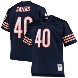 Gale Sayers Chicago Bears Mitchell & Ness Big & Tall 1969 Retired Player Replica Jersey – Navy