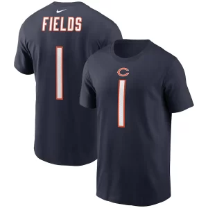 Justin Fields Chicago Bears Nike Player Name & Number T-Shirt – Navy